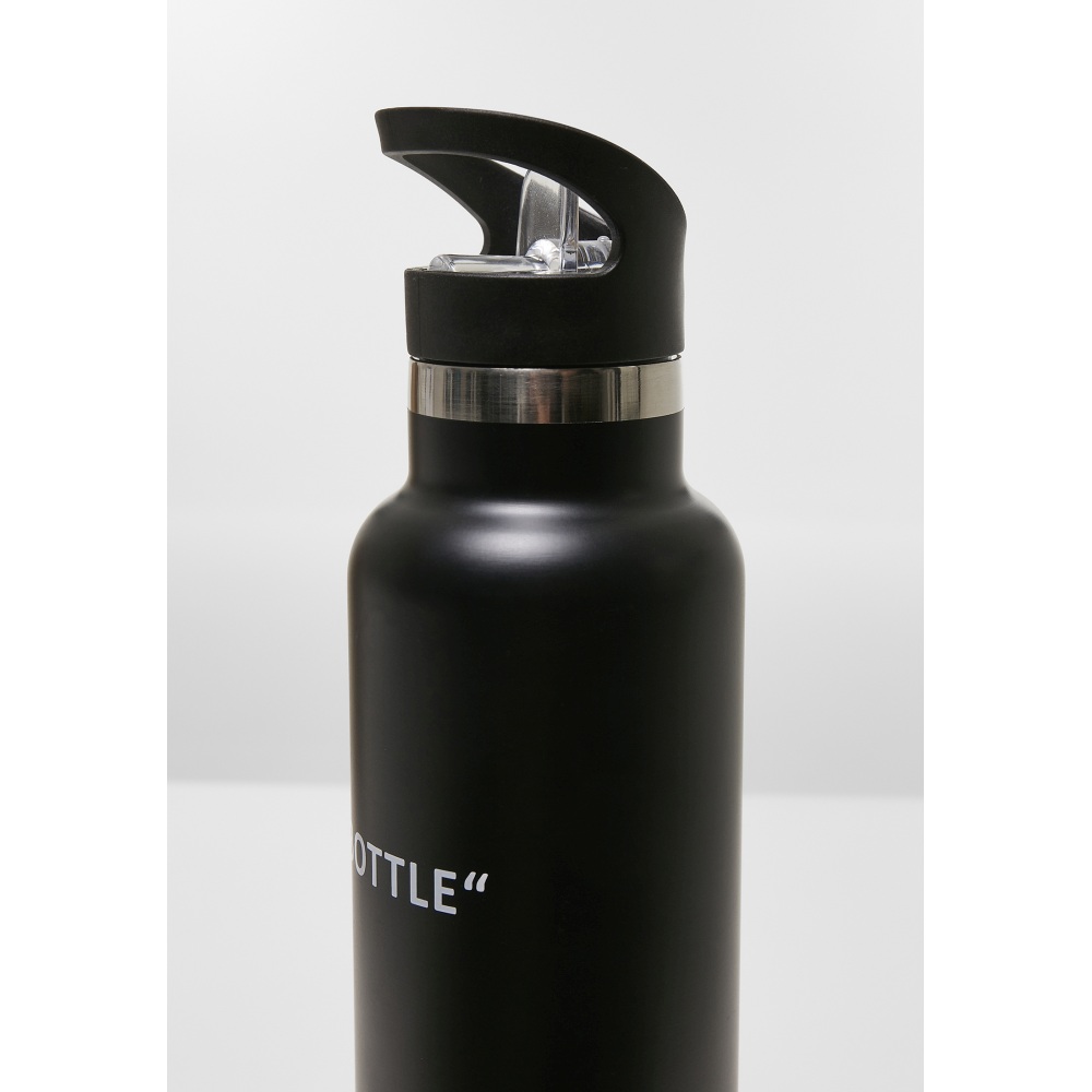 Mister Tee - Lettered Survival Water bottle - Black